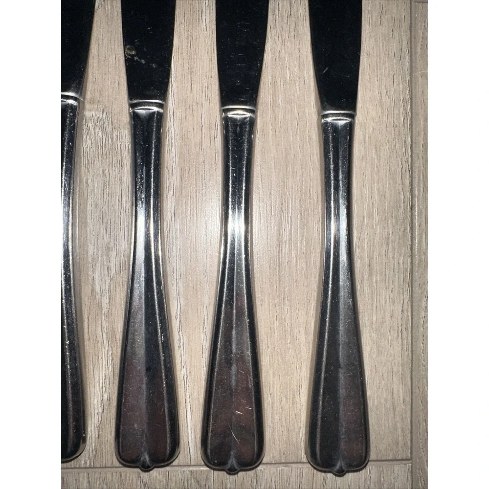 6 STAINLESS‎ STEEL SILVERWARE FLATWARE ONEIDA GALA IMPULSE DINNER KNIVES